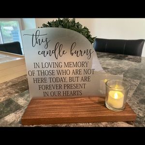 SOLD****Memory Candle for Wedding****SOLD